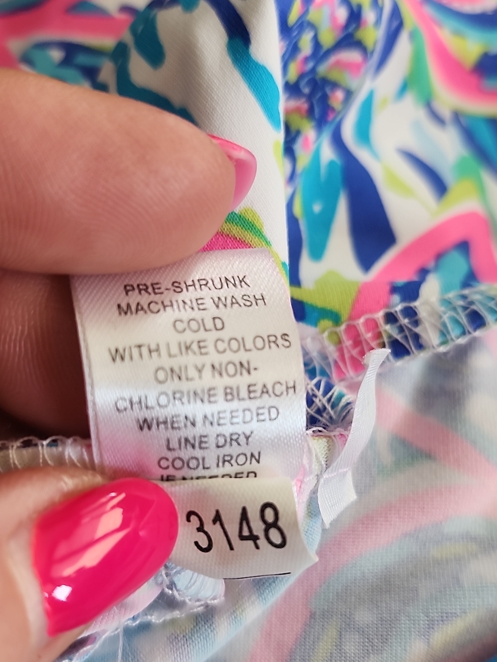 Lulu-B Floral Pink & Blue Women's Skort XL - Picture 8 of 8